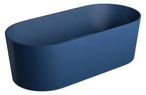 Cada freestanding, Omnires OVO M+ , 160 x 75 cm, albastru mat
