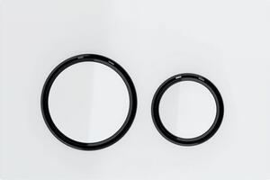 Geberit Sigma50 buton de spălare pentru WC alb-negru 115.651.SI.1