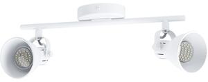 Șină spoturi Seras GU10 2x3,3W, becuri LED incluse, alb