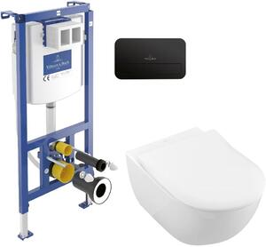 Set set Combi-Pack cu tablă Villeroy & Boch Subway 2.0 5614R2R1, cadru încastrat Villeroy & Boch ViConnect 92242700, 922490AN