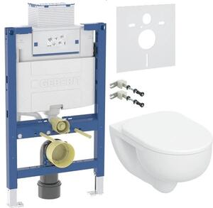 Set cadru încastrat Geberit Duofix 111.003.00.2, vas WC cu capac soft-close Geberit Selnova 503.083.00.1, 111.815.00.1, 156.050.00.1