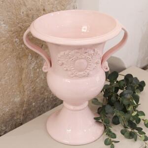 Vaza Tosca din ceramica roz 42 cm