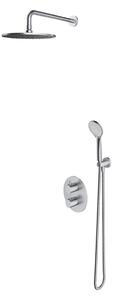 Set de dus incastrat Omnires Y, cu termostat, nichel periat