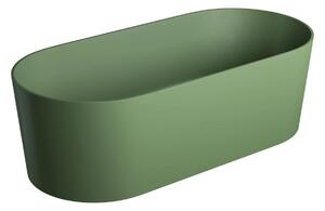 Cada freestanding, Omnires OVO M+, 160 x 75 cm, verde mat