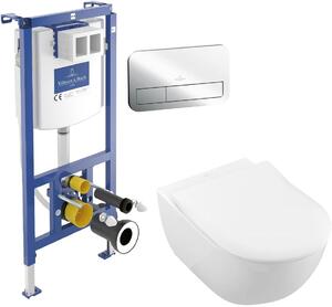 Set set Combi-Pack cu tablă Villeroy & Boch Subway 2.0 5614R2R1, cadru încastrat Villeroy & Boch ViConnect 92242700, 92249061