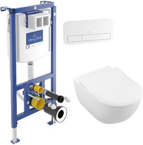 Set set Combi-Pack cu tablă Villeroy & Boch Subway 2.0 5614R201, cadru încastrat Villeroy & Boch ViConnect 92242700, 92249068