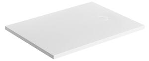 Cadita de dus, Omnires AQUAROCK, 80 x 100 cm, compozit, alb mat