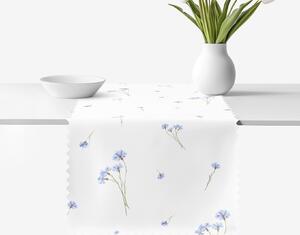 Goldea napron de masă teflonat - albăstrele 50x140 cm