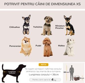 PawHut Transportor Pliabil pentru Câini și Pisici, Ușor de Asamblat, Culoarea Cafelei, 46x36x41cm | Aosom Romania