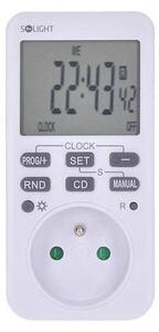 Priză cu temporizator digital săptămânal 16A/230V Solight DT33