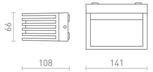 Aplică LED de exterior CLAIRE LED/6W/230V IP54 RED-Design Rendl-R13564