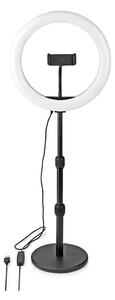 Lampă LED dimabilă cu stativ și suport LED/6W/USB Nedis RLSTND200BK