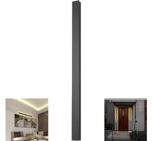 Aplica de perete LED pentru exterior, 10W/230V, 3000K, IP65, 51 cm, neagră
