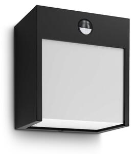 Aplică LED de exterior cu senzor BRILAGI TERNI LED/12W/230V negru IP54