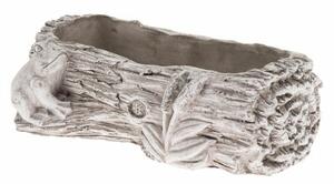 Ghiveci din beton Trunchi broască, 27 x 8,5 x 15,5 cm