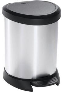 Curver Coș de gunoi Decobin 5 l, argintiu