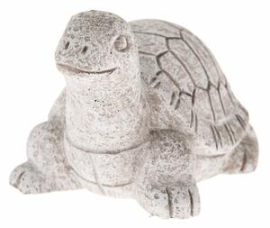 Decor de grădină Țestoasă, beton, 11,5 x 7,5 x 8,5 cm, gri