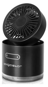 Miniventilator fără fir de masă cu umidificator Aigostar 10W/5V negru