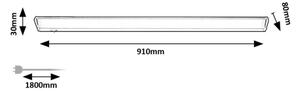 Corp de iluminat LED pentru corpuri de bucătărie Rabalux 78061 EASYLIGHT LED/15W/230V 4000K