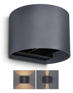 Aplică LED de exterior Brilagi RONDO LED/6W/230V antracit IP54