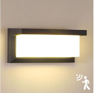 Aplică LED de exterior cu senzor Brilagi BRICKY LED/12W/230V antracit IP54