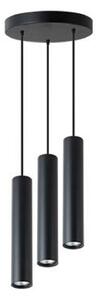 Lustra pendul LED 3 X GU10 Keon cerc negru