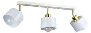 Lustra aplica Elza, 3xE27 35W/220V, rotund alb/auriu