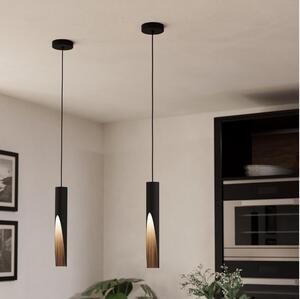 Lustră LED pe cablu Eglo 901732 BARBOTTO 1xGU10/4,5W/230V 3000K negru/maro