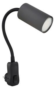 Aplică pentru priză Globo 57911DPG ROBBY 1xGU10/25W/230V negru