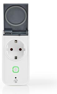 Priză inteligentă de exterior Nedis WIFIPO120FWT 3680W/230V/tip F/16A Wi-Fi IP44