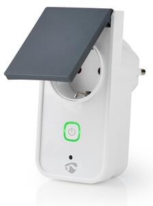 Priză inteligentă de exterior Nedis WIFIPO120FWT 3680W/230V/tip F/16A Wi-Fi IP44