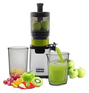 Storcător melcat pentru fructe și legume TESLA Electronics SlowJuicer Deluxe 250W/230V oțel inoxidabil