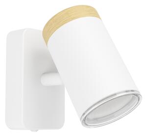 Eglo CONSUMA 300003 - Aplica spot de perete pentru baie, 1x GU10, 3 W, 230 V, IP44, alb/bej