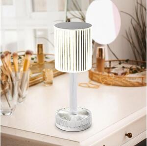 Eglo 75817 - Lampă de masă LED RGB reglabilă, reîncărcabilă LUCIGNANO, LED/800 mAh, transparentă