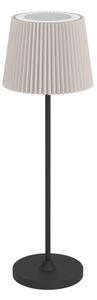 Eglo 75934 - Lampă de masă LED reîncărcabilă, cu dimmer, LEONERO, LED 3,8 W / 5 V, 2000 mAh, neagră/cremă