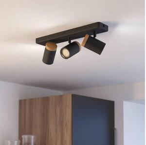 Eglo 300002 - Corp de iluminat spot pentru baie CONSUMA 3xGU10/3W/230V IP44 negru/bej