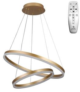 Brilagi - Lustră LED dimabilă suspendată pe cablu CIRCLE LED/70W/230V 3000-6500K aurie + telecomandă