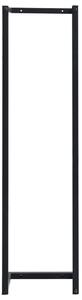 Suport de prosoape, negru, 25x20x95 cm, fier
