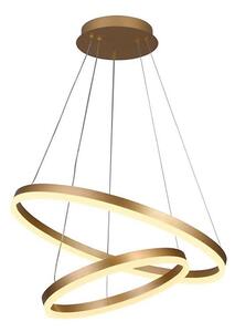Brilagi - Lustră LED dimabilă suspendată pe cablu CIRCLE LED/70W/230V 3000-6500K aurie + telecomandă