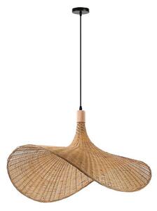 Lustră pe cablu Immax 08290L SOMBRERO 1xE27/40W/230V d. 80 cm ratan