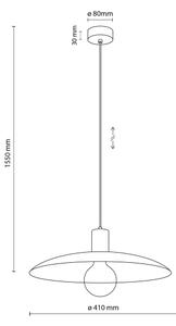 Lustră pe cablu ASTRA 1xE27/15W/230V d. 41 cm negru