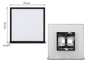 Plafonieră LED Brilagi SLIMFRAME LED/25W/230V 30x30 cm negru