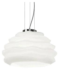 Lustră pe cablu Ideal Lux KARMA 1xE27/60W/230V d. 39 cm alb