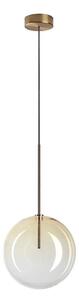 Lustră LED pe cablu Ideal Lux EQUINOXE 1xG4/2W/230V d. 25 cm alamă/fumuriu