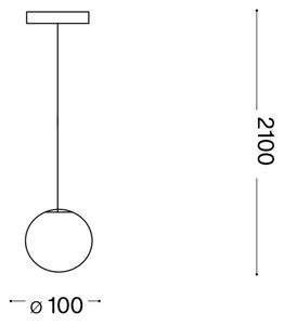 Lustră LED pe cablu Ideal Lux MAPA 1xG9/3W/230V d. 10 cm alb