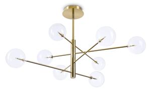Lustră LED pe tijă Ideal Lux EQUINOXE 8xG4/2W/230V d. 128 cm alamă/transparent