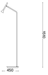 Lampadar LED Ideal Lux DIESIS LED/4,5W/230V CRI 95 auriu