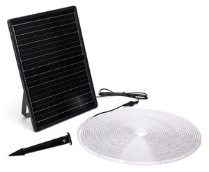 Bandă LED solară dimabilă LED/20W/3,2V 20 m 6500K IP65 + telecomandă