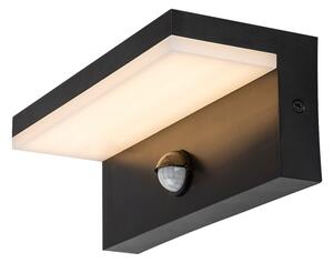 Aplică LED de exterior cu senzor Rabalux 77115 ZARAGOZA LED/9W/230V IP54 negru