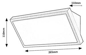 Aplică LED de exterior Rabalux 77150 RAPLA LED/18W/230V IP65